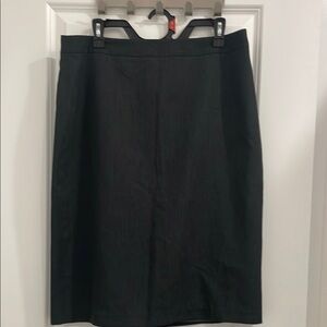 Charcoal knee length Pencil Skirt